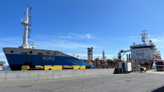 Nore joins Bunker One's fleet in Sweden becoming its first tanker ready to bunker methanol